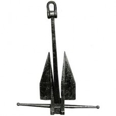 5000 LB DANFORTH "WORKBOAT" STYLE  ANCHOR BLACK TAR FINISH